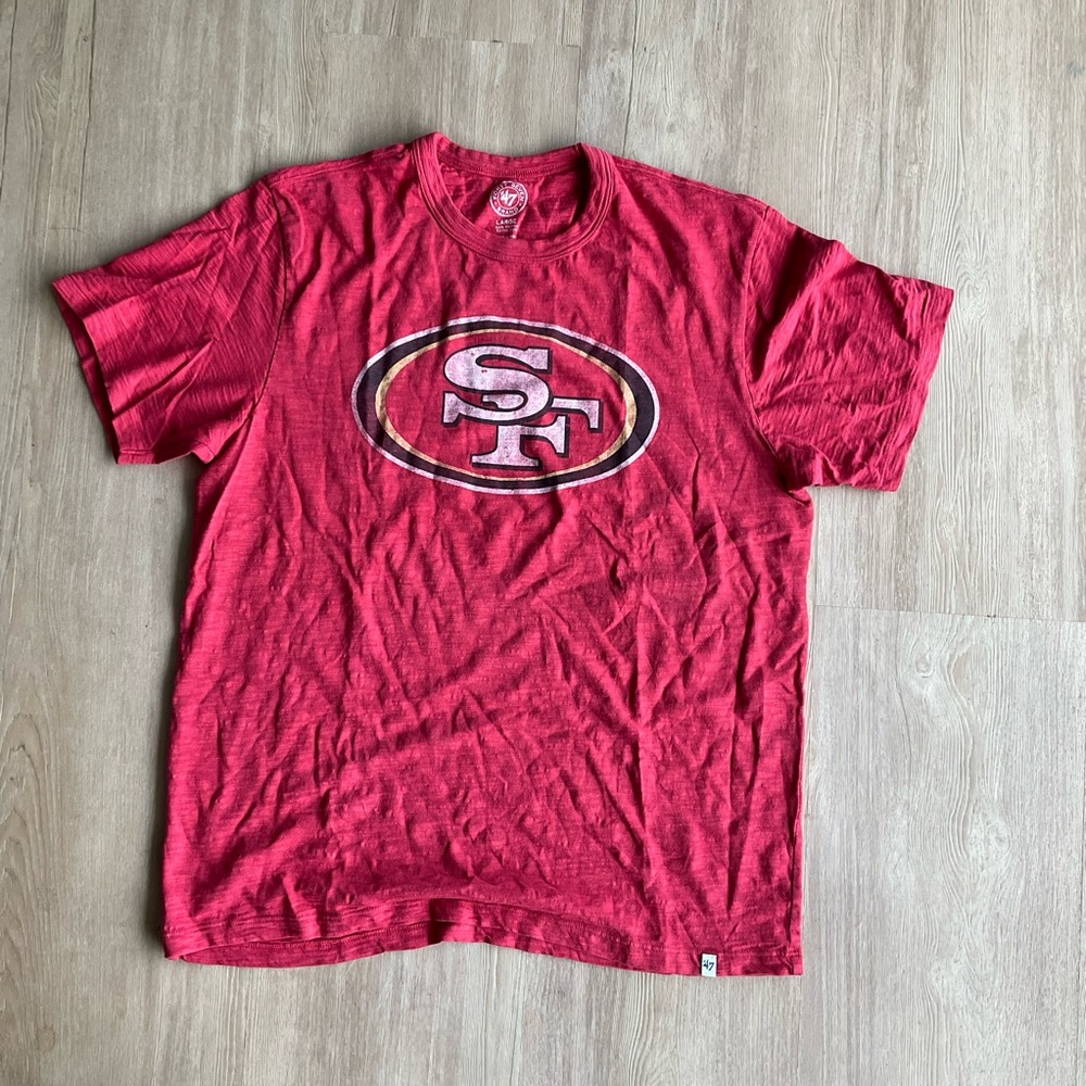 Forty Seven Brand Unisex Medium San Francisco 49ers Tee